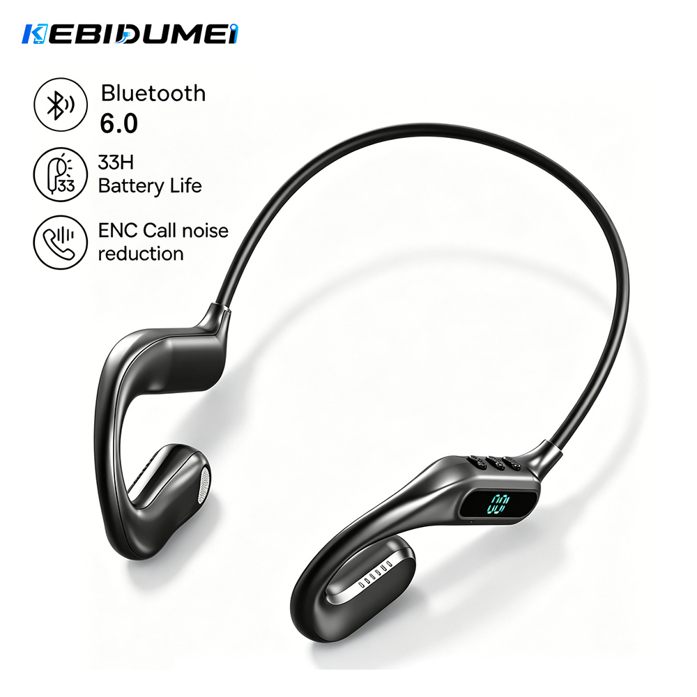 Open Ear Air Conduction Headphones - KEBIDUMEI Écouteurs Bluetooth 6.0 à Oreille