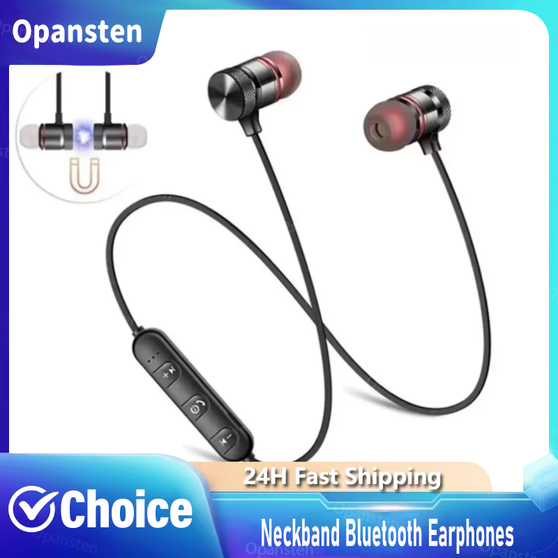 Magnetic Neckband Sports Earphones - Écouteurs Bluetooth à porter autour du