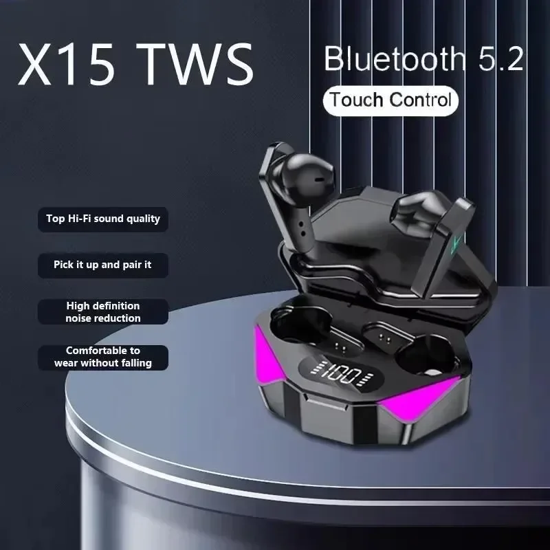 Écouteurs TWS NOUVEAU X15, cas - Tws Earbuds Bluetooth 5.3 avis et prix