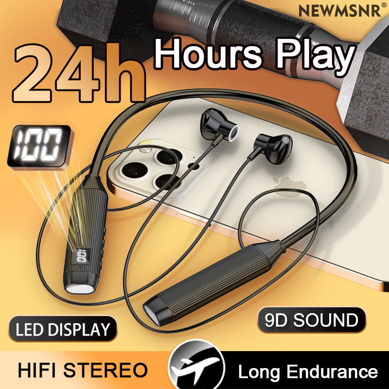 TWS LED affichage Super puissa - Magnetic Neckband Sports Earphones avis et prix