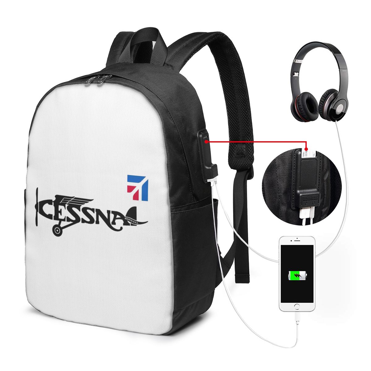 Sac à dos avec logo Cessna, sa - Laptops avis et prix