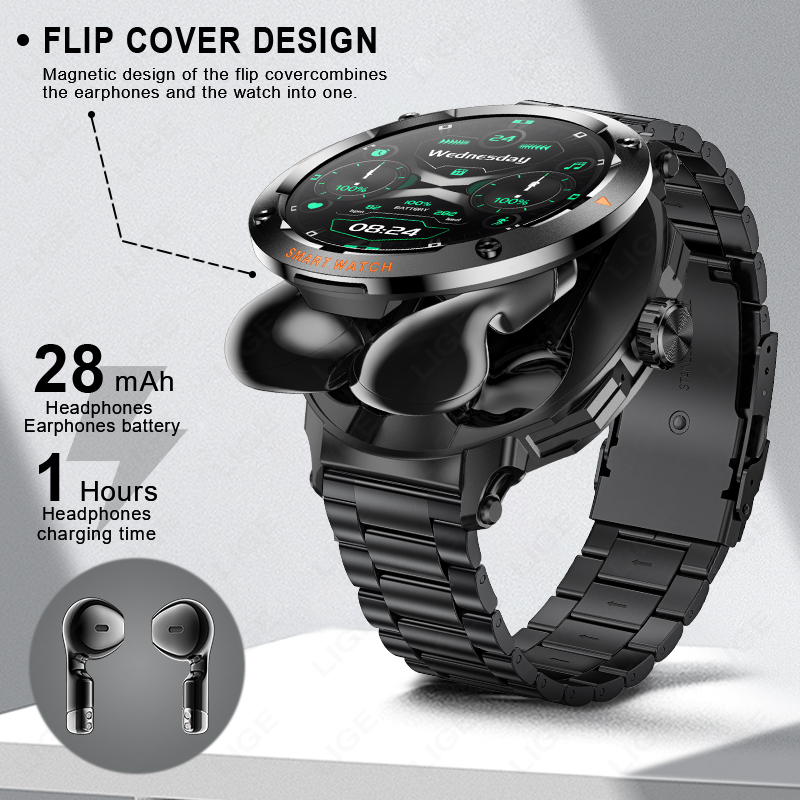 LIGE nouvelle montre intellige - Tws Earbuds Bluetooth 5.3 avis et prix
