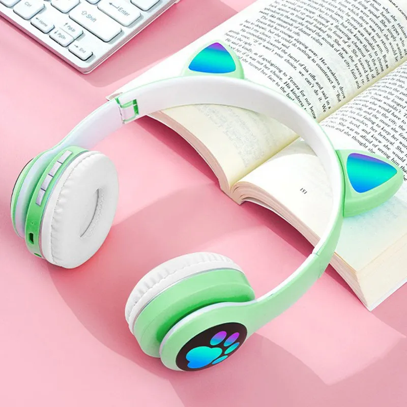 Casque sans fil à oreilles de  - Cat Ear Bluetooth Headset Led avis et prix