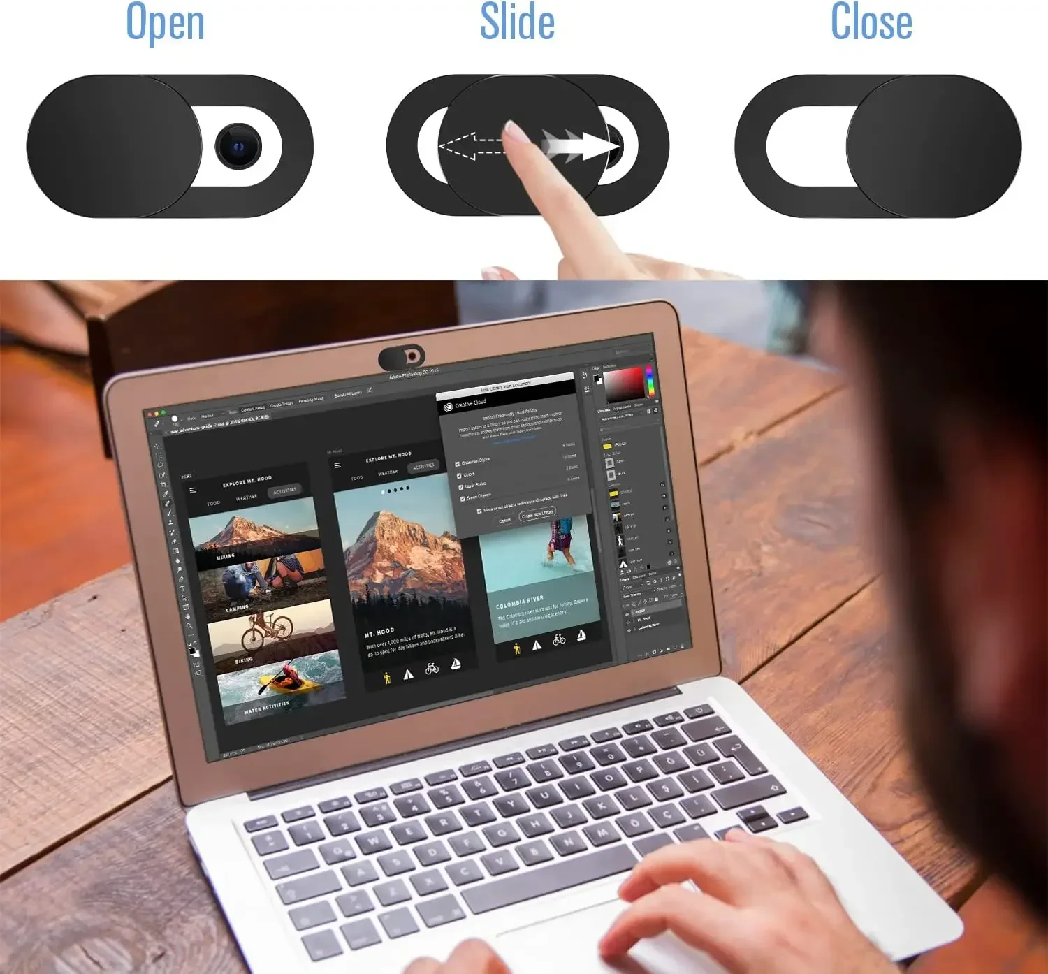 Cache-webcam coulissant pour o - Tablets avis et prix