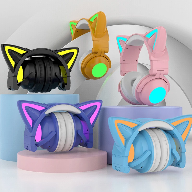 ZW068 Bluetooth casque lumière - Cat Ear Bluetooth Headset Led avis et prix