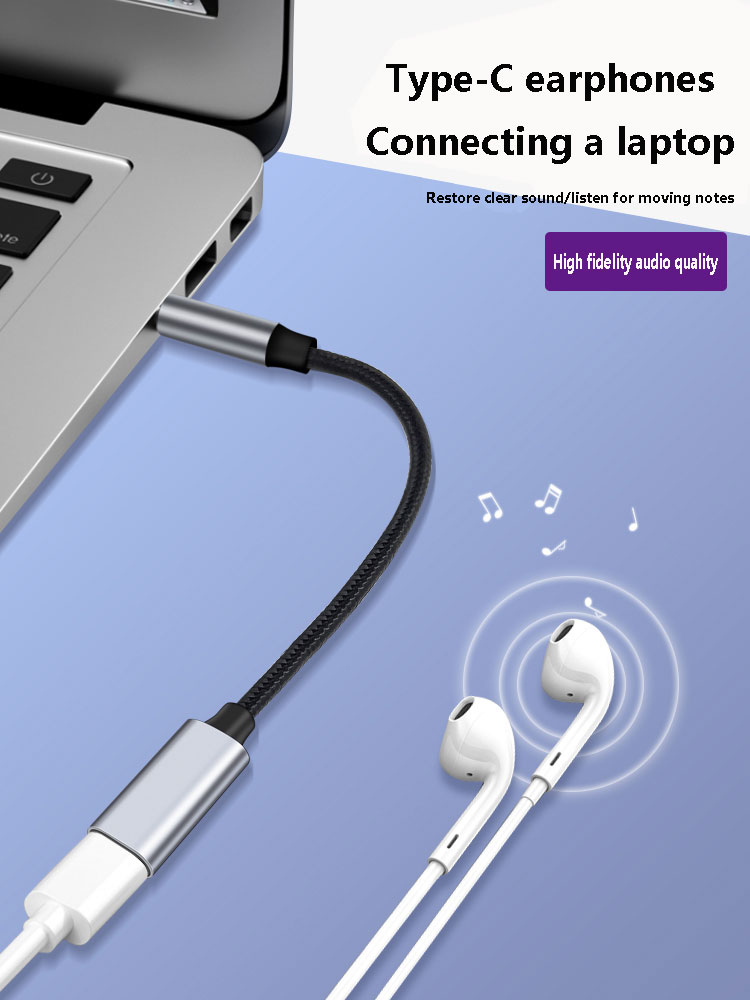 Adaptateur audio pour téléphon - Type C Wired Earphones With Mic avis et prix